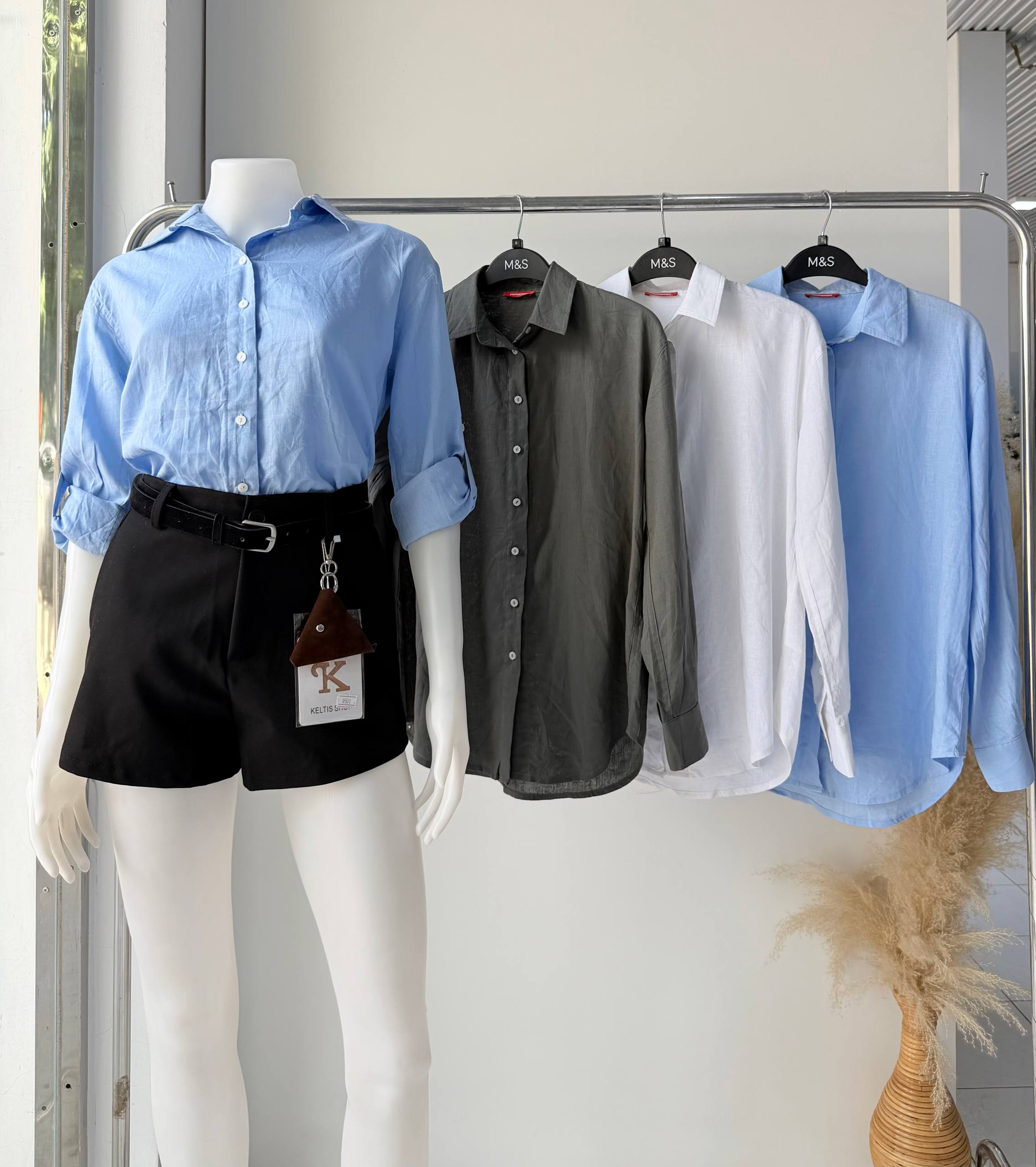 Weekend Linen Button-Down